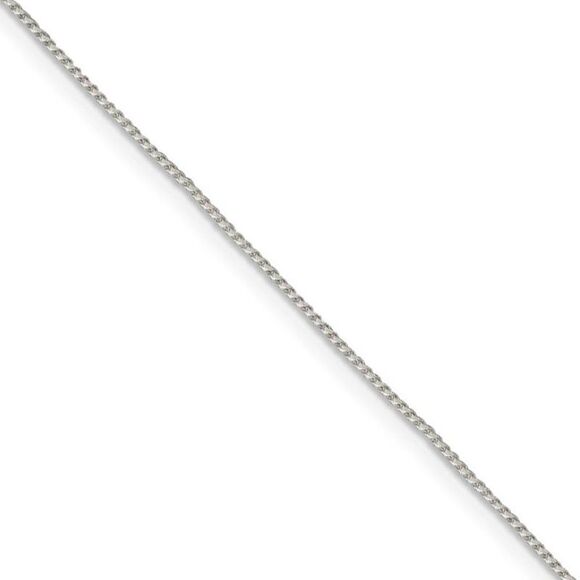 0.95mm, Sterling Silver Round Franco Chain Necklace, 18 Inch - Picture 1 of 8